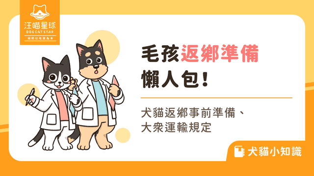 毛孩返鄉必看！事前準備、大眾運輸規定懶人包！